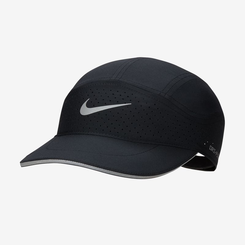 Gorra Con Diseño Reflejante Sin Estructura Nike Fly Dri-Fit Adv Negro