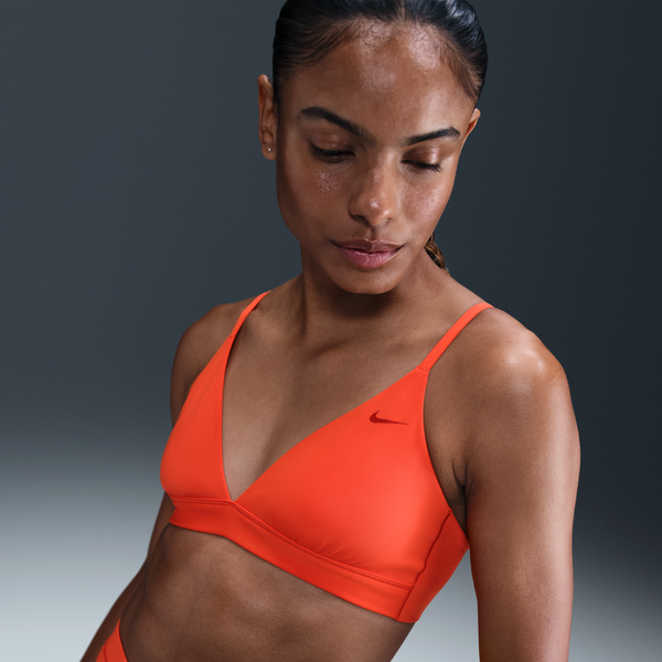 Bra Deportivo De Triángulo De Baja Sujeción Sin Almohadilla Para Mujer Nike Form Rojo