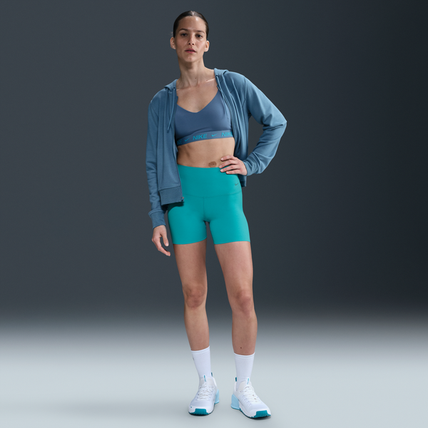 Shorts De Ciclismo De Tiro Alto De 13 Cm Para Mujer Nike Zenvy Verde