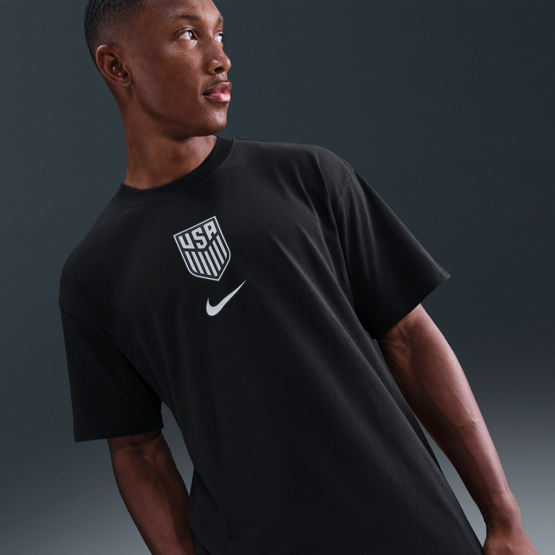 Playera de fútbol Nike USMNT Premium de portero para hombre Negro