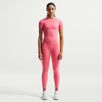 Leggings de cintura alta sin costura delantera de 7/8 para mujer Nike Universa Rosa