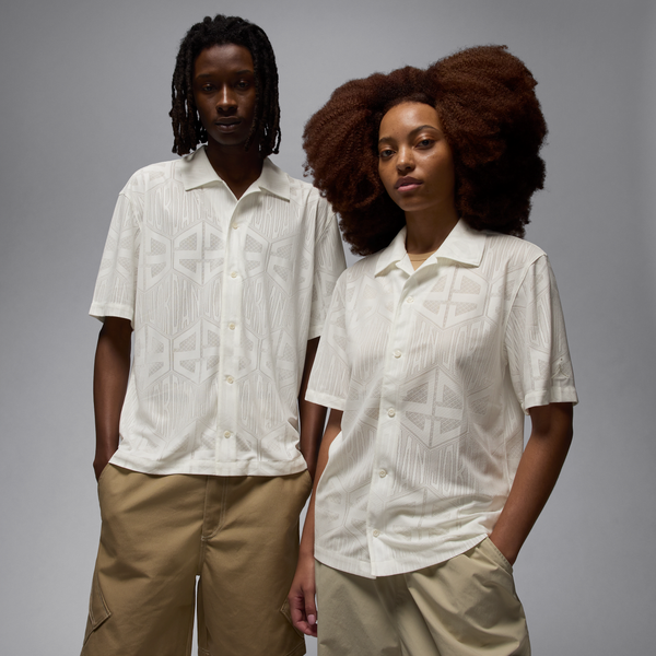 Playera De Tejido Knit De Manga Corta Para Hombre Jordan Flight Blanco