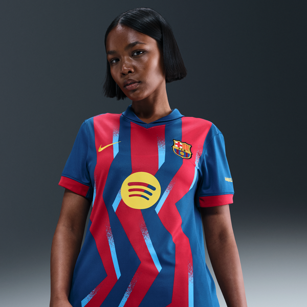 Jersey De Fútbol Nike Dri-Fit Replica Para Mujer Del Fc Barcelona 2025/26 Cuarta Equipación Azul