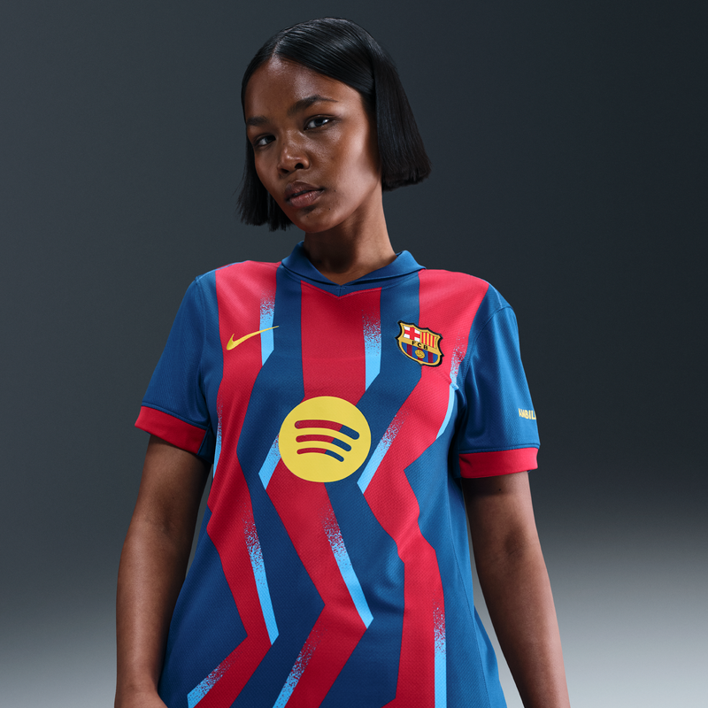 Jersey De Fútbol Nike Dri-Fit Replica Para Mujer Del Fc Barcelona 2025/26 Cuarta Equipación Azul