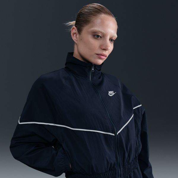 Chamarra Tejida Para Mujer Nike Sportswear Windrunner Azul