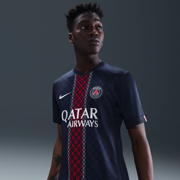 Paris Saint-Germain Local 2025/26 Stadium Jersey De Fútbol Nike Dri-Fit Replica Para Hombre Azul