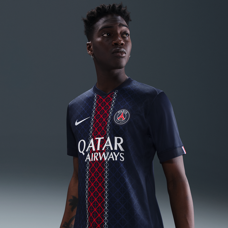 Paris Saint-Germain Local 2025/26 Stadium Jersey De Fútbol Nike Dri-Fit Replica Para Hombre Azul