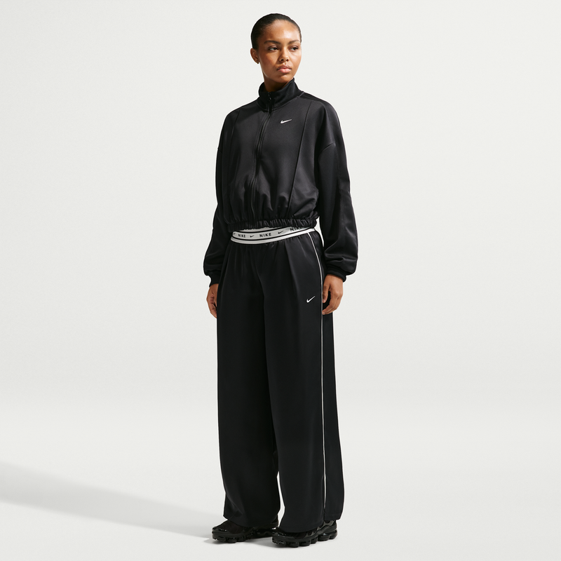 Pants de satén de tiro medio holgados para mujer Nike Sportswear