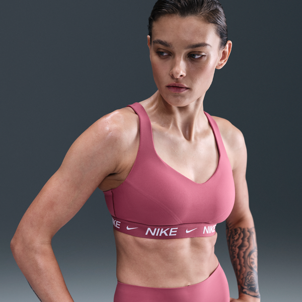 Bra Deportivo Ajustable Acolchado Para Mujer Nike Indy High Support Morado