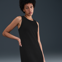 Vestido de tirantes con diseño tipo waffle para mujer Nike Sportswear Chill Knit Negro