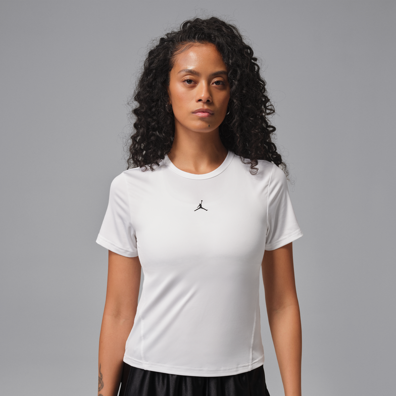 Playera de manga corta Dri-FIT para mujer Jordan Sport Essentials Blanco