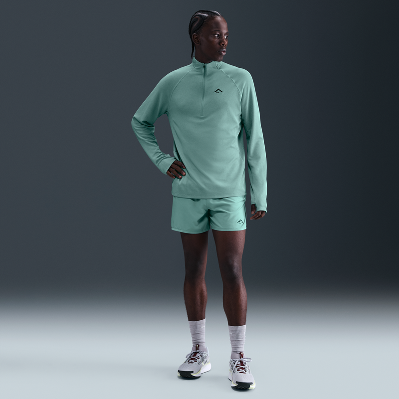 Shorts De Correr Dri-Fit Adv De 13 Cm Con Forro De Ropa Interior Para Hombre Nike Trail Second Sunrise Verde