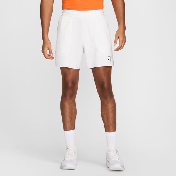 Shorts De Tenis Dri-Fit De 15 Cm Para Hombre Nikecourt Advantage Blanco