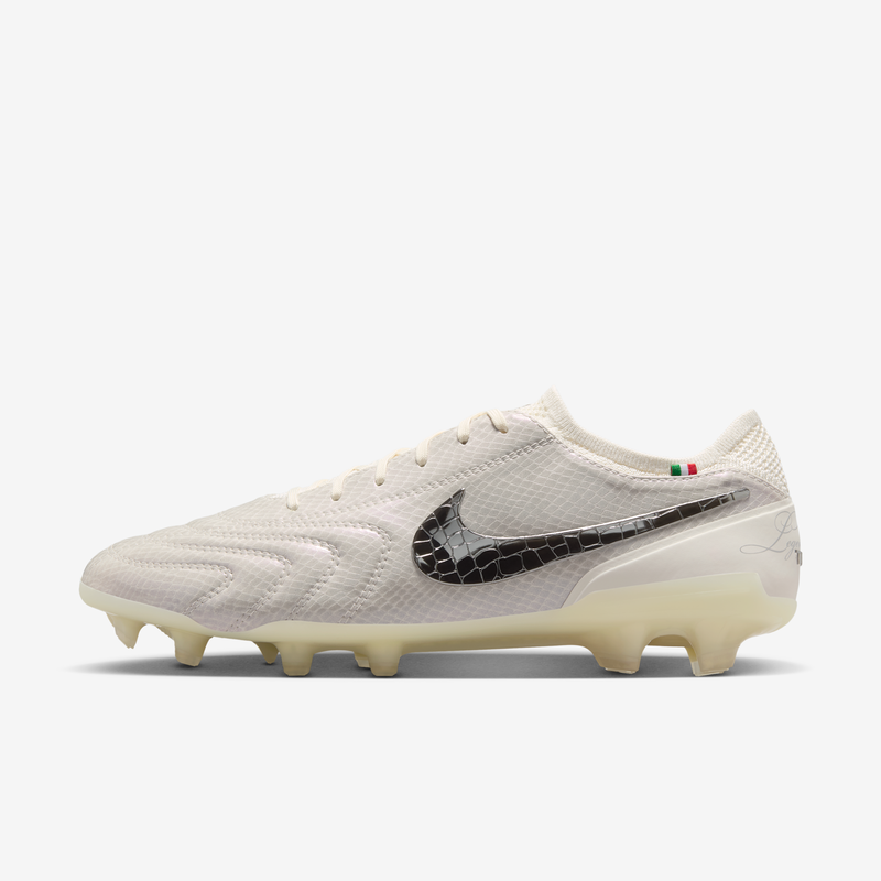 Tacos De Fútbol Fg De Corte Low Nike Tiempo Legend 10 Elite Luxe Blanco