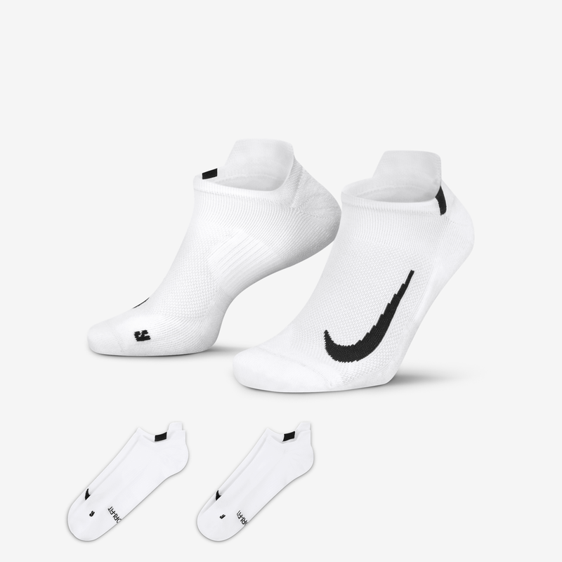 Calcetines Invisibles De Correr (2 Pares) Nike Multiplier Blanco