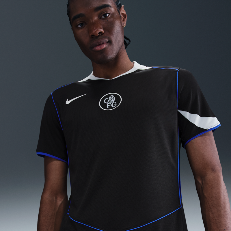 Jersey de fútbol Nike Dri-FIT Replica del Chelsea FC alternativo 2025/26 Stadium para hombre Negro