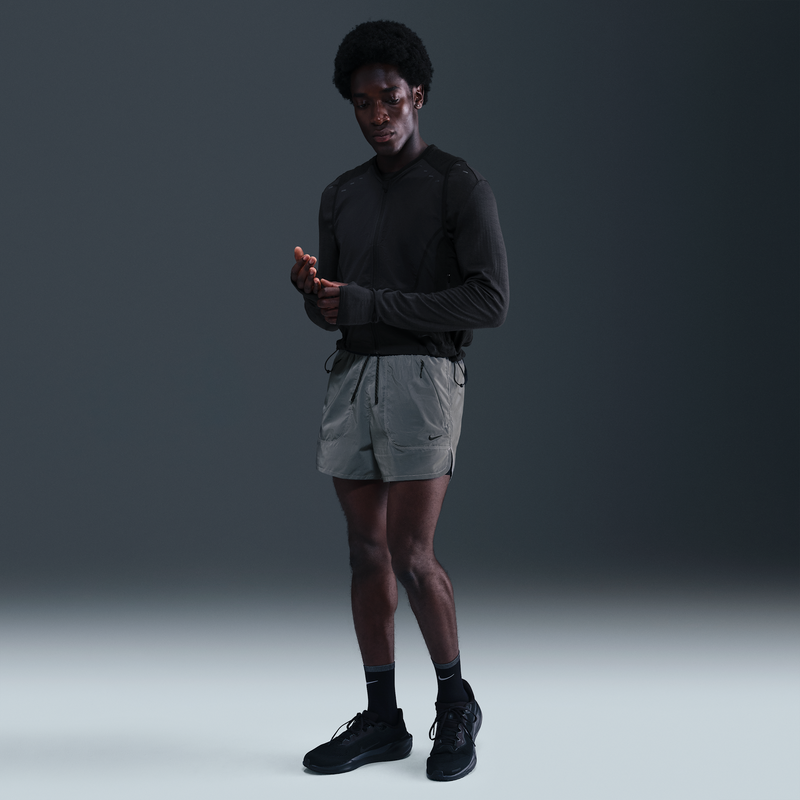 Shorts De Correr Reflejantes De 10 Cm 2 En 1 Para Hombre Nike Negro