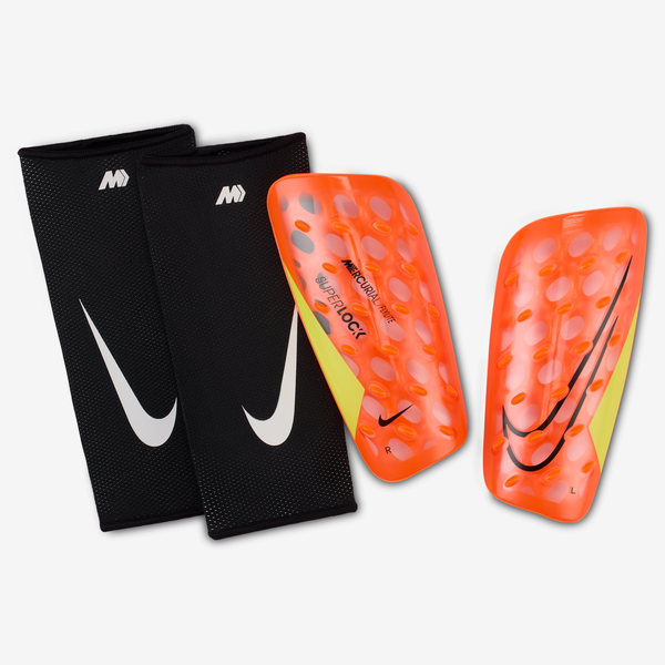 Espinilleras De Fútbol Nike Mercurial Flylite Superlock Naranja