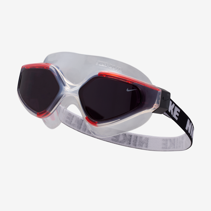 Goggles tipo máscara para natación Nike Expanse Rojo