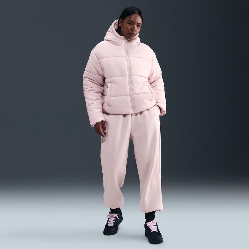 Pants De Entrenamiento Oversized De Tiro Alto Para Mujer Nike Sportswear Phoenix Fleece Rosa