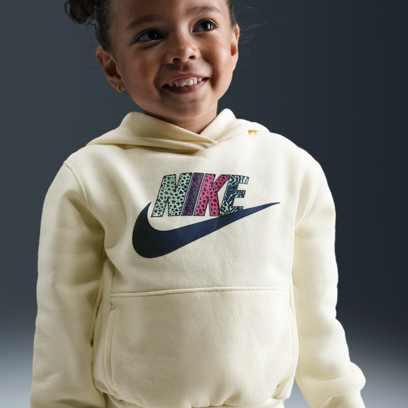 Sudadera con gorro sin cierre infantil Nike Wild Warmth Marrón