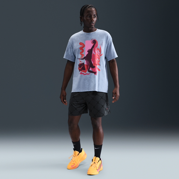 Shorts De Básquetbol Dri-Fit De 15 Cm Para Hombre Nike Gris