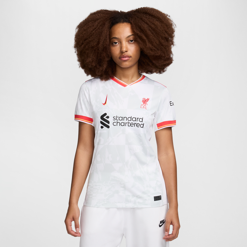 Jersey De Fútbol Nike Dri-Fit Replica Para Mujer Liverpool Fc 2024/25 Stadium Third Blanco