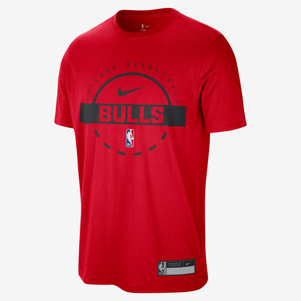 Playera De Entrenamiento Nike Dri-Fit De La Nba Para Hombre Chicago Bulls Authentics Rojo