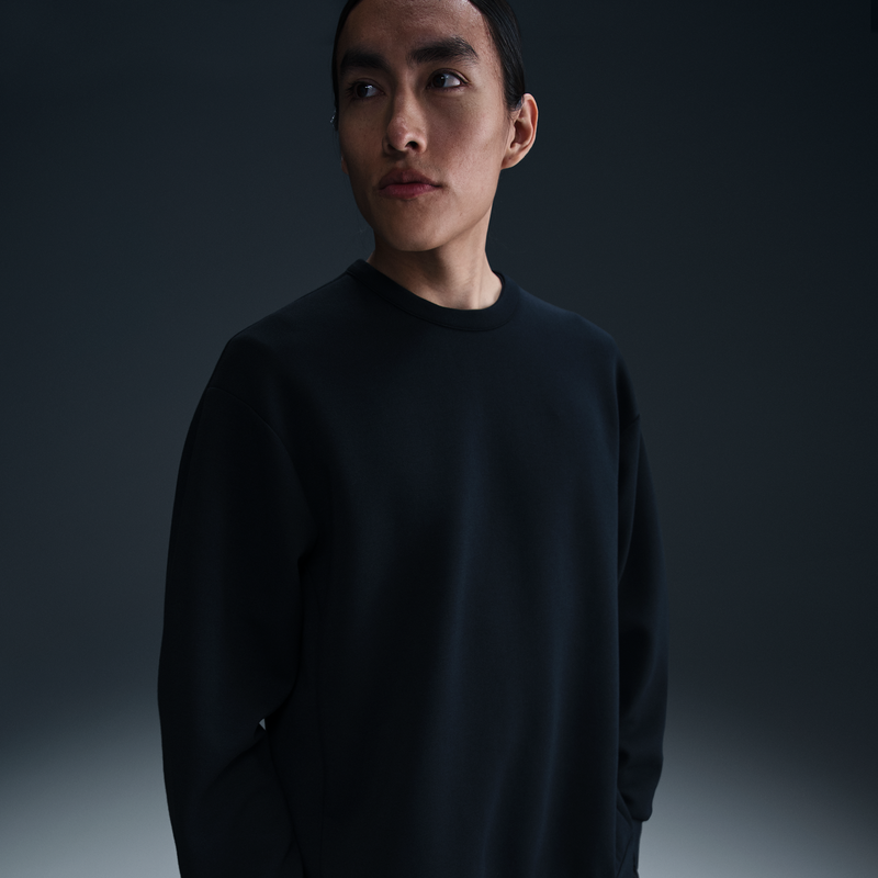 Playera de cuello redondo Dri-FIT para hombre Nike 24.7 ImpossiblySoft Negro