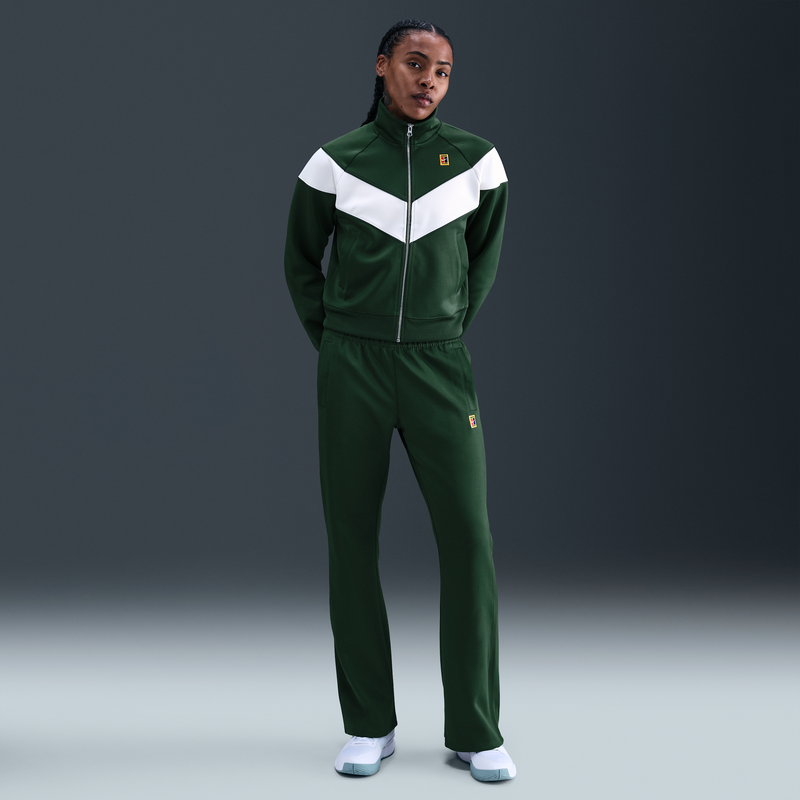Pants De Tenis De Tiro Medio Para Mujer Nikecourt Heritage Windrunner Verde