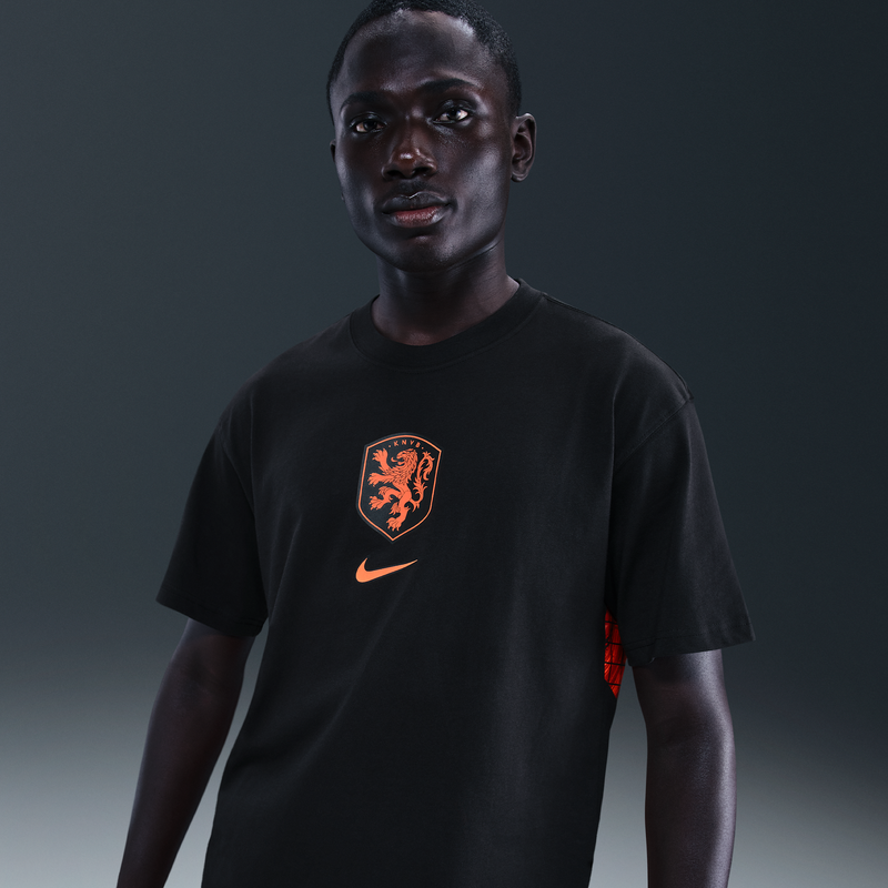 Playera de fútbol Nike para hombre Netherlands Premium Goalkeeper Negro
