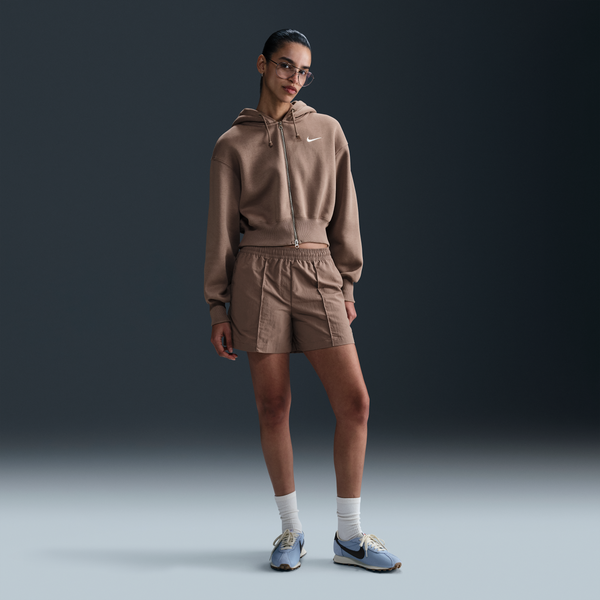 Shorts De Tiro Medio De 13 Cm Para Mujer Nike Sportswear Everything Wovens Marrón