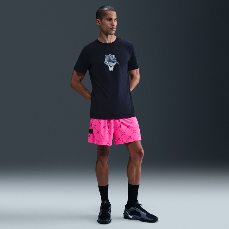Shorts De Básquetbol Dri-Fit De 15 Cm Para Hombre Nike Rosa