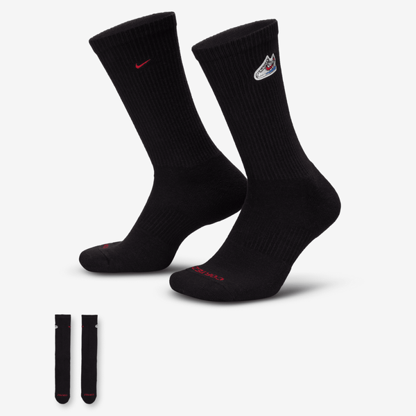 Calcetas Acolchadas (1 Par) Nike Everyday Negro