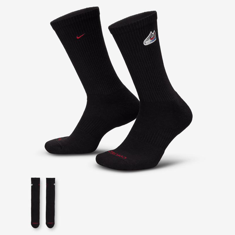 Calcetas Acolchadas (1 Par) Nike Everyday Negro