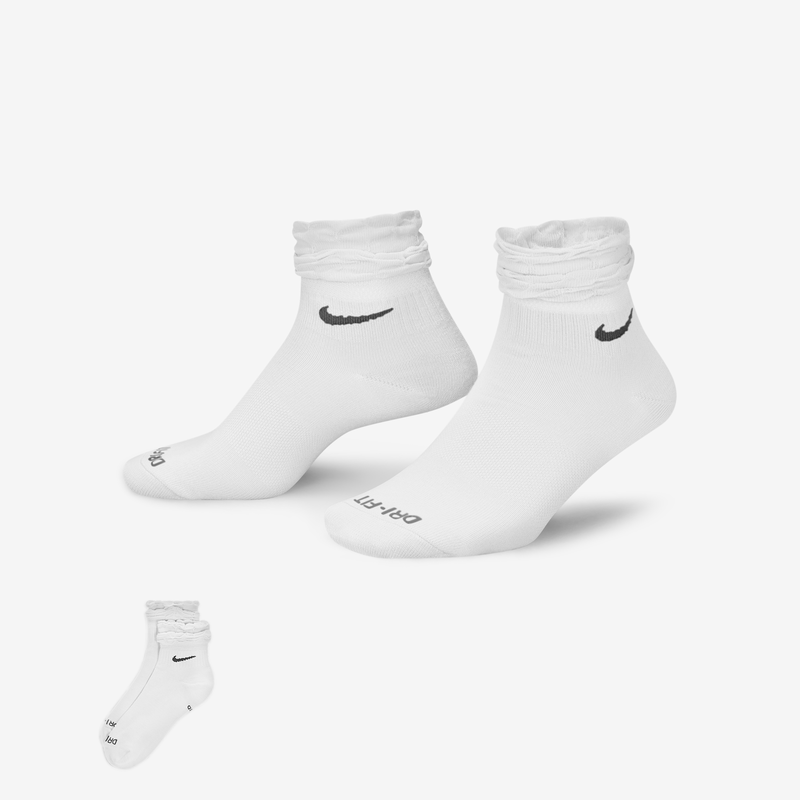 Calcetines de entrenamiento al tobillo Nike Everyday Blanco