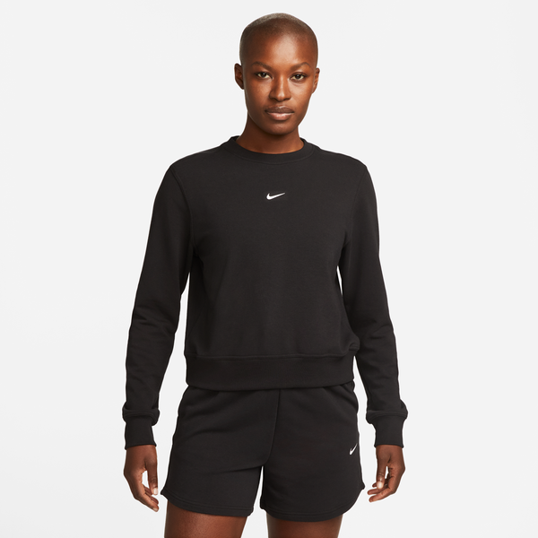 Sudadera De French Terry Con Cuello Redondo Para Mujer Nike Dri-Fit One Negro