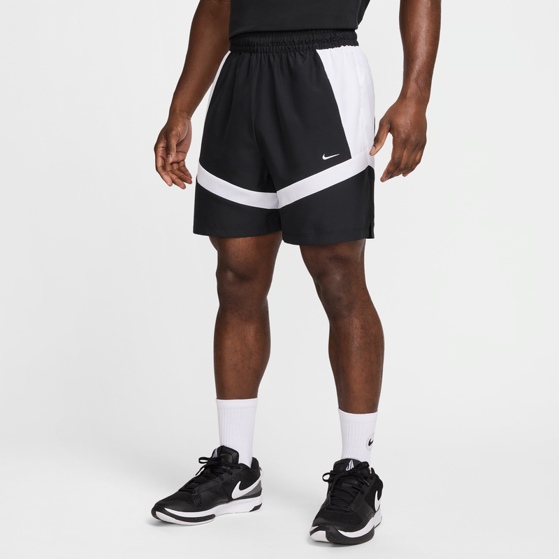 Shorts de básquetbol de tejido Woven de 15 cm para hombre Nike Icon Negro