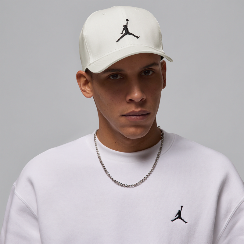 Gorra De Visera Curva Con Estructura Jordan Rise Blanco