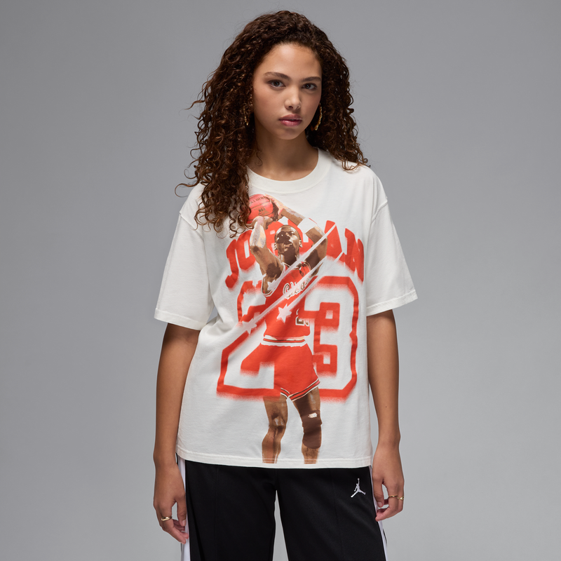 Playera Con Gráfico Para Mujer Jordan Blanco