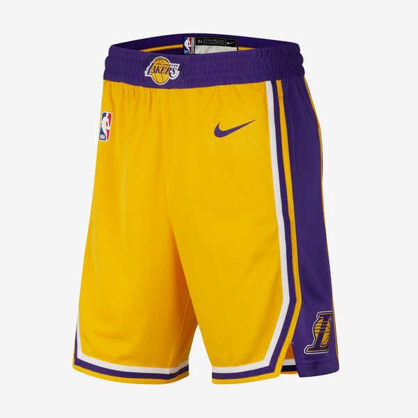 Shorts Nike Nba Swingman Para Hombre Los Angeles Lakers Icon Edition Amarillo