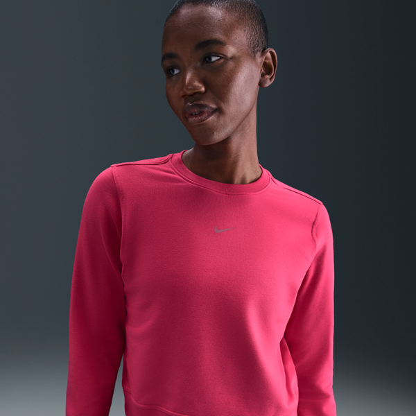 Sudadera De French Terry Con Cuello Redondo Para Mujer Nike Dri-Fit One Rosa