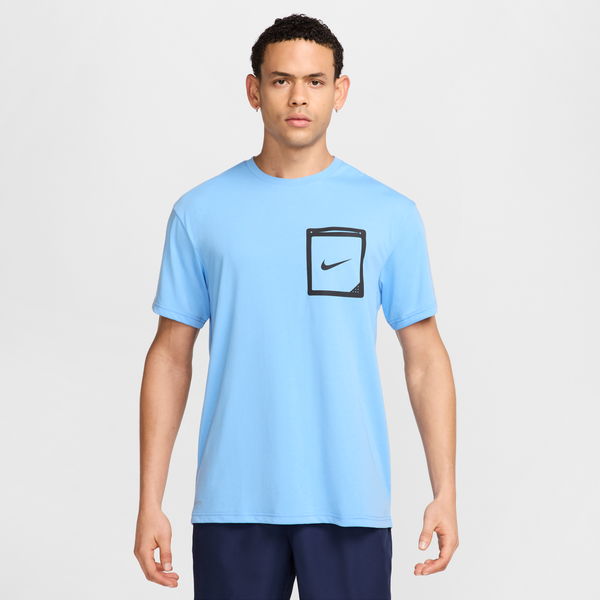 Playera De Manga Corta Para Hombre Nike Swim Hydroguard Azul