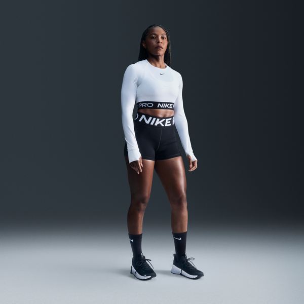 Shorts De Ciclismo De Tiro Alto De 8 Cm Para Mujer Nike Pro Sculpt Negro