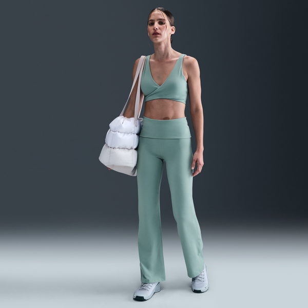 Pants Dri-Fit De Tiro Alto Plegables Para Mujer Nike One Verde