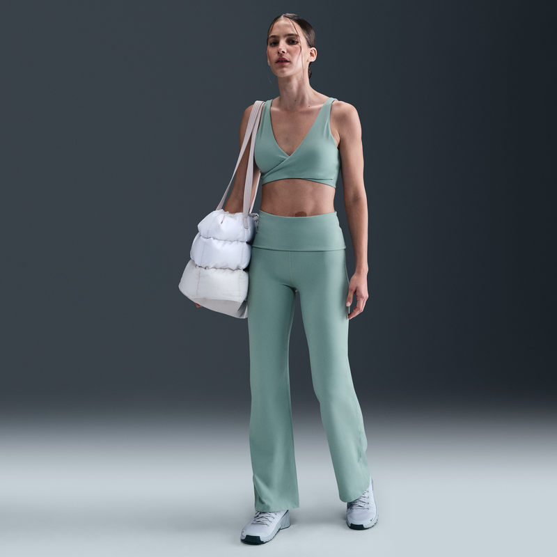 Pants Dri-Fit De Tiro Alto Plegables Para Mujer Nike One Verde