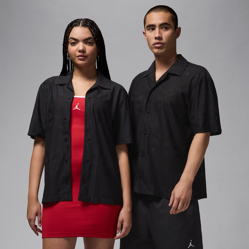 Playera De Tejido Knit De Manga Corta Para Hombre Jordan Flight Negro