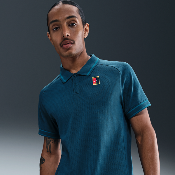 Polo De Tenis Para Hombre Nikecourt Heritage Azul