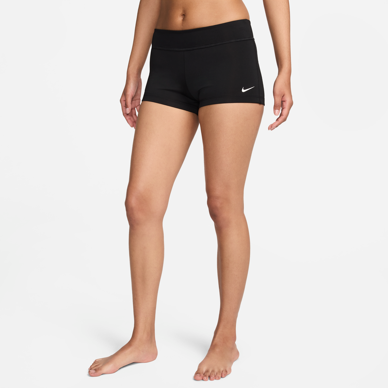 Shorts Kick para mujer Nike Swim Essential Negro