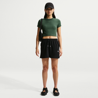 Shorts ligeros de tiro alto para mujer Nike Sportswear Chill Knit Negro
